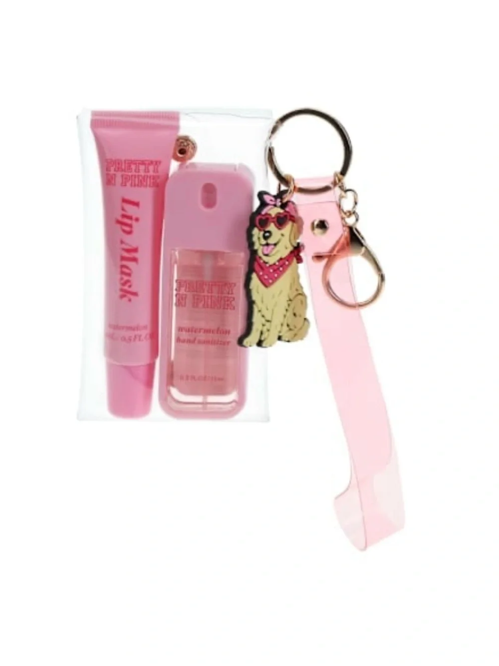 Viral Pretty N Pink Lip Mask & Hand Sanitizer Bag Charm